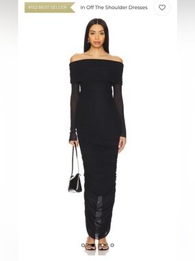 Bumpsuit - Off The Shoulder Dress in Black